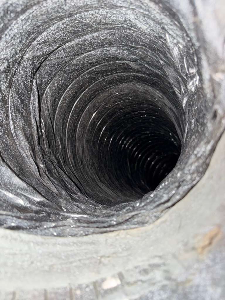 Clean air duct after professional service